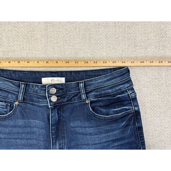 KanCan Jeans Women's 15 / 31 Juniors Slim Straight Stretch Blue Denim KC5217D - Picture 7 of 11